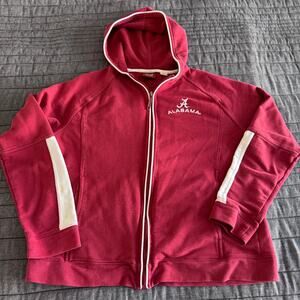 Vintage Red Oak NCAA Alabama Crimson Tide Embroidered Full Zip Hoodie Women's XL
